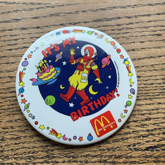 McDonald’s Ronald McDonald Happy Birthday Pin - Picture 1 of 3